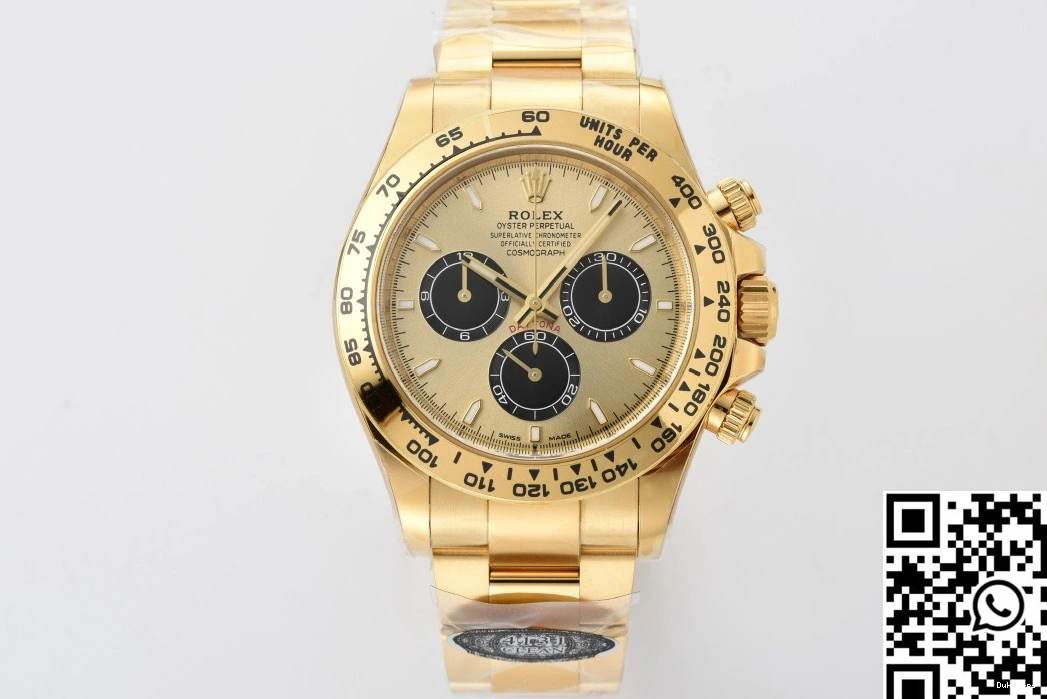 Gold Clean Cosmograph Daytona Bezel Rolex Factory M126508 0304